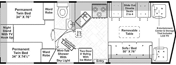 31' Twin Bed